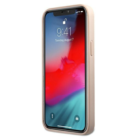 Guess 4G Metal Gold Logo – Etui iPhone 12 Pro Max (różowy)