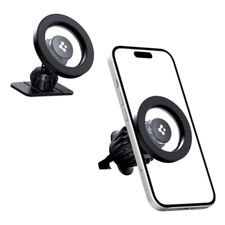 Spigen MFT13 Magnetic Dashboard & Vent Car Mount - Magnetyczny uchwyt samochodowy MagSafe (Czarny)