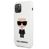 Karl Lagerfeld Fullbody Silicone Iconic - Etui iPhone 11 Pro Max (White)