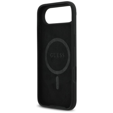 Guess Silicone Triangle Logo MagSafe - Etui iPhone Air (czarny)