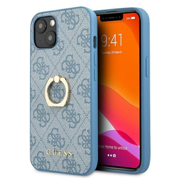 Guess 4G Ring Case - Etui iPhone 13 (niebieski)