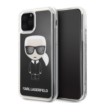 Karl Lagerfeld Iconic Glitter - Etui iPhone 11 Pro (Black)