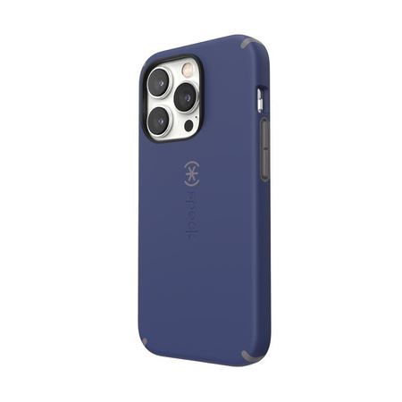 Speck CandyShell Pro - Etui iPhone 14 Pro z powłoką MICROBAN (Prussian Blue / Cloudy Grey)