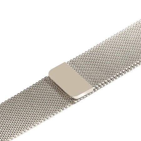Crong Milano Steel – Pasek ze stali nierdzewnej do Apple Watch 44/45/46/49 mm (szampański)