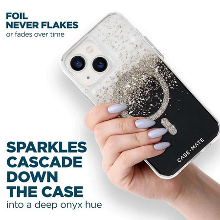 Case-Mate Karat MagSafe - Etui iPhone 14 Plus zdobione onyksem (Onyx)
