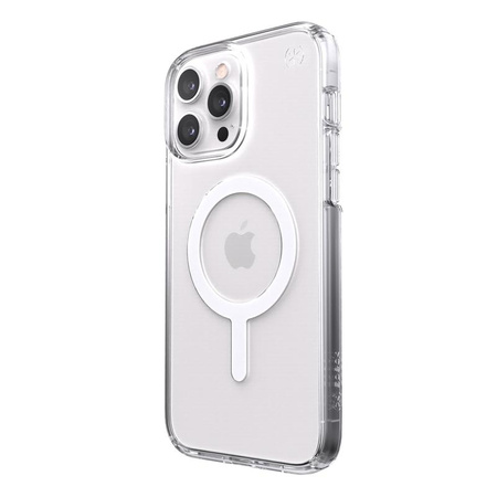 Speck Presidio Perfect-Clear + MagSafe – Etui iPhone 13 Pro Max / 12 Pro Max z powłoką MICROBAN (Clear)