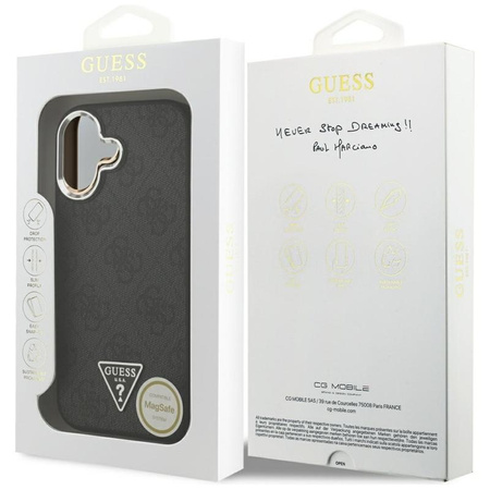 Guess 4G Triangle Logo MagSafe - Etui iPhone 17 (czarny)