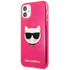 Karl Lagerfeld Choupette Head - Etui iPhone 11 (fluo różowy)