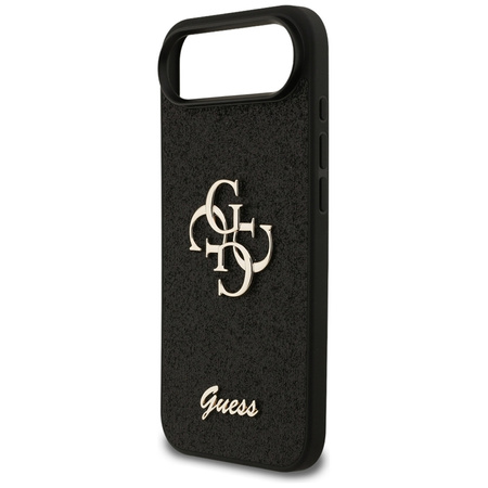 Guess Fixed Glitter Big 4G - Etui iPhone Air (czarny)