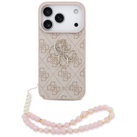 Guess 4G Strap 4G Classic Logo - Etui iPhone 17 Pro (różowy)