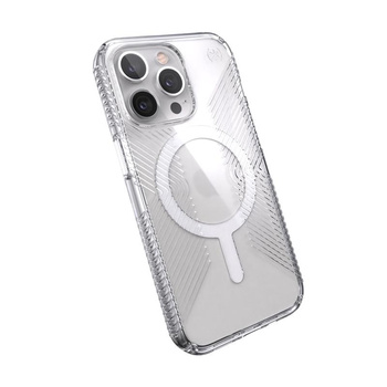 Speck Presidio Perfect-Clear with Grips + MagSafe - Etui iPhone 13 Pro z powłoką MICROBAN (Clear)