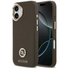 Guess Grained Strass Logo MagSafe - Etui iPhone 17 (brązowy)