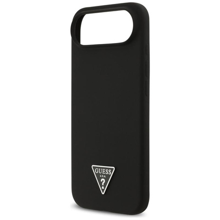 Guess Silicone Triangle Logo MagSafe - Etui iPhone Air (czarny)
