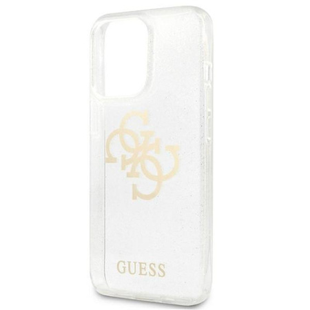 Guess Glitter 4G Big Logo - Etui iPhone 13 Pro (przezroczysty)