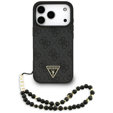Guess 4G Strap Triangle Logo MagSafe - Etui do iPhone 17 Pro (czarny)
