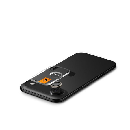 Spigen Optik Pro GLAS.TR EZ Fit Camera Protector 2-Pack - Szkło ochronne na obiektyw do iPhone Air (2 szt) (Gold)