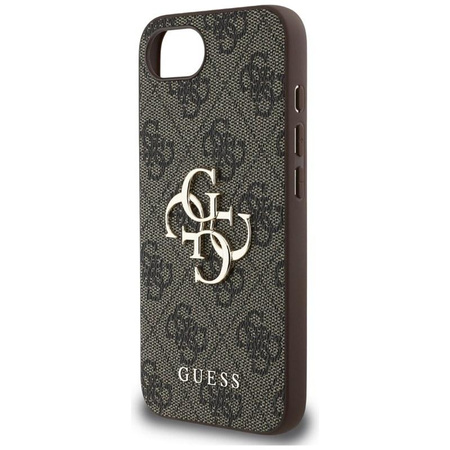 Guess 4G Big Logo - Etui do iPhone 16e (brązowy)