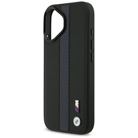 BMW M Perforated Stripe Logo MagSafe - Etui iPhone 17 (niebieski)