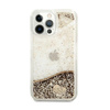 Guess Liquid Glitter Charms - Etui iPhone 13 Pro Max (złoty)