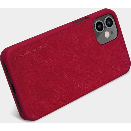 Nillkin Qin Leather Case - Etui Apple iPhone 12 Mini (Red)