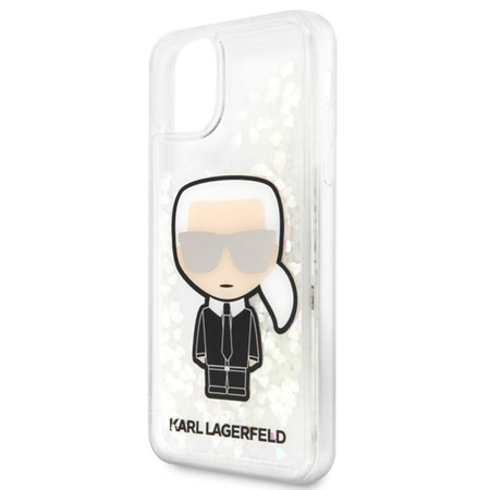 Karl Lagerfeld Glitter Glowdark Ikonik - Etui iPhone 11 Pro Max