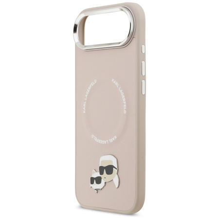 Karl Lagerfeld Karl & Choupette Pins MagSafe - Etui iPhone Air (różowy)