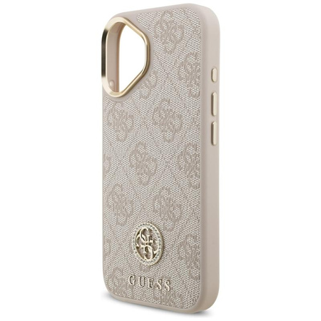 Guess 4G Strass Logo MagSafe - Etui iPhone 17 Pro (różowy)