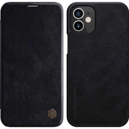 Nillkin Qin Leather Case - Etui Apple iPhone 12 Mini (Black)