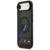 BMW M IML Metal Buttons Tricolor Lines MagSafe - Etui iPhone Air (czarny)