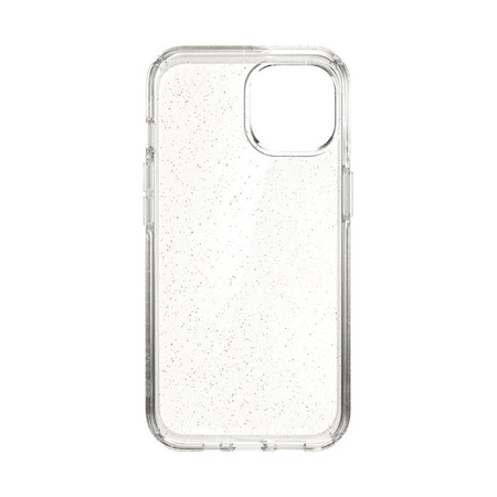 Speck Presidio Perfect-Clear with Glitter - Etui iPhone 14 / iPhone 13 z powłoką MICROBAN (Clear / Gold Glitter)
