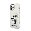 Karl Lagerfeld IML Glitter NFT Karl & Choupette - Etui iPhone 12 / iPhone 12 Pro (przezroczysty)