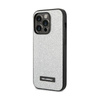Karl Lagerfeld Glitter Plaque Logo - Etui iPhone 14 Pro (srebrny)