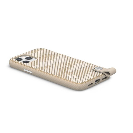 Moshi Altra - Etui z odpinaną smyczką iPhone 12 / iPhone 12 Pro (system SnapTo) (Sahara Beige)