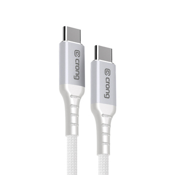 Crong Armor Link - Kabel 100W PD 5A USB-C do USB-C 200cm (biały)