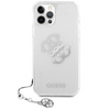 Guess 4G Big Logo Charm - Etui iPhone 12 / iPhone 12 Pro (srebrny charms)