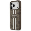 Guess 4G Printed Stripes MagSafe - Etui iPhone 17 Pro (brązowy)