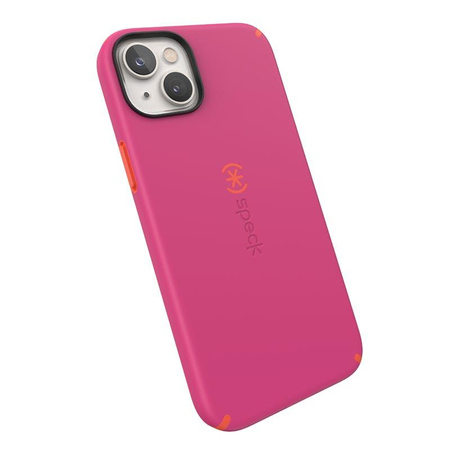 Speck CandyShell Pro + MagSafe - Etui iPhone 14 Plus z powłoką MICROBAN (Digital Pink / Energy Red)