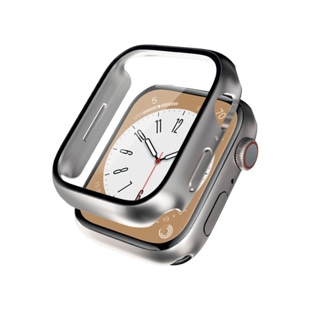 Crong Hybrid Watch Case - Etui ze szkłem Apple Watch 41mm (Starlight)