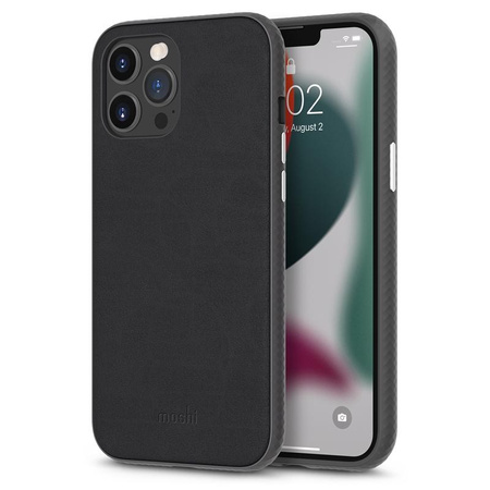 Moshi Overture - Etui 3w1 z klapką iPhone 13 Pro Max (antybakteryjne NanoShield™) (Jet Black)