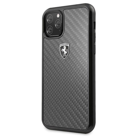 Ferrari Real Carbon Heritage - Etui iPhone 11 Pro (czarny)