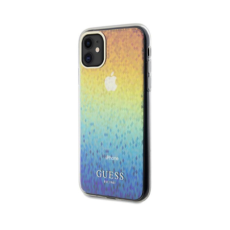 Guess IML Faceted Mirror Disco Iridescent - Etui iPhone 11 (Iridescent)