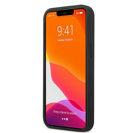 Karl Lagerfeld Saffiano Karl & Choupette Embossed Heads - Etui iPhone 13 (czarny)