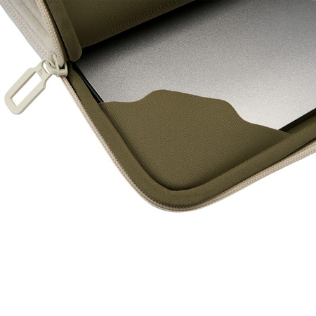 TUCANO Velluto 2 - Pokrowiec MacBook Air 13" (M4/M3/M2/M1/2025-2018) / Pro 13" / Laptop 12" (kremowy)