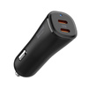 Spigen ArcStation Essential EV502 - Ładowarka samochodowa 2x USB-C PD + QC3.0 50W (Czarny)