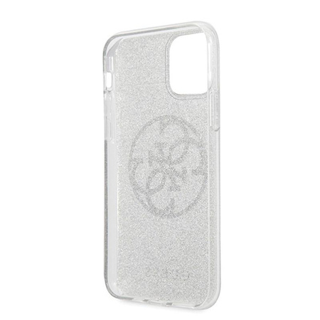 Guess Circle Glitter 4G - Etui iPhone 11 Pro (Light Grey)