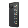 Guess Double Layer Glitter Case Logo Multicolor - Etui iPhone 11 Pro (Black/Multicolor)