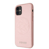 Guess Saffiano 4G Circle Logo - Etui iPhone 11 (różowy)