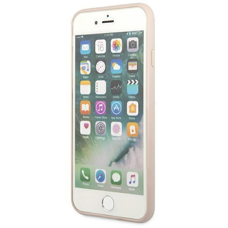 Guess 4G Metal Gold Logo – Etui iPhone SE 2022 / SE 2020 / 8 / 7 (różowy)