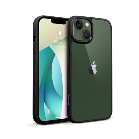 Crong Clear Cover - Etui iPhone 13 (czarny)