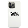 Karl Lagerfeld Silicone Stack Logo - Etui iPhone 13 Pro (biały)